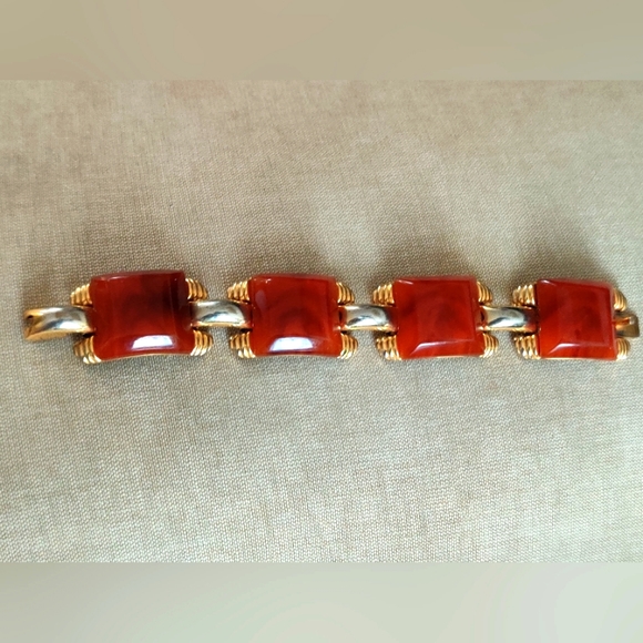 French Art Deco Albert Flamand Bakelite Bracelet - Picture 9 of 14